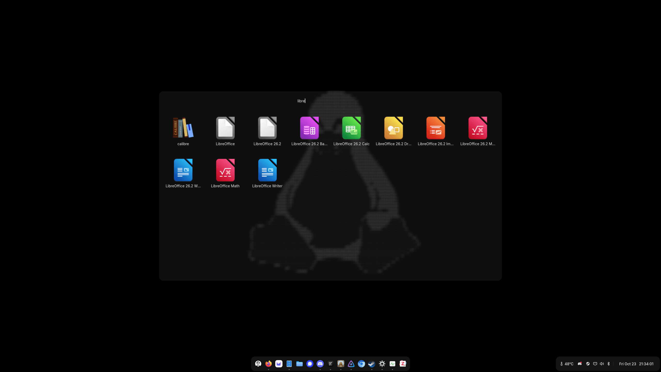 Sanctum's app launcher.